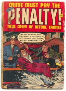 Crime Must Pay The Penalty #28 1952- Golden Age Ace Crime FR/G