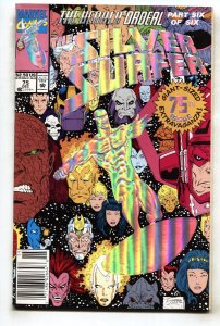 Silver Surfer #75--1992--Newsstand--MARVEL--COMIC BOOK