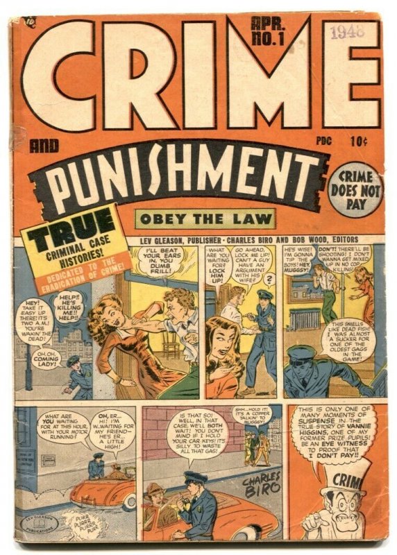 Crime and Punishment #1 1948- Golden Age 1st issue VG-