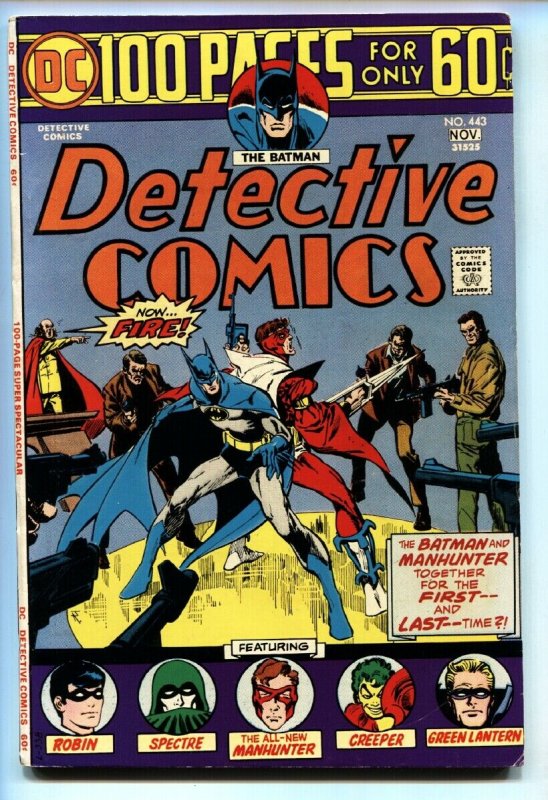 DETECTIVE COMICS-#443 comic book Origin of the CREEPER - BATMAN