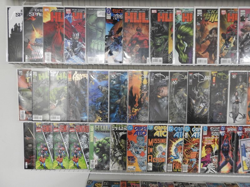 Huge Lot of 150+ Comics W/ King Spawn, Hulk, Captain Atom! Avg. VF- Condition!