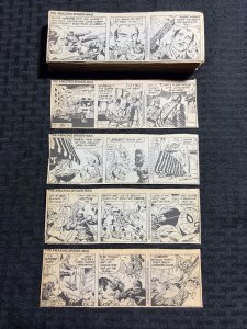 1991 AMAZING SPIDER-MAN by Stan Lee & Larry Lieber 6.5x2 Comic Strips LOT of 239