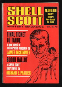 Shell Scott Mystery Magazine 9/1966-Blood Ballot-Richard S. Prathe-Michael Av...