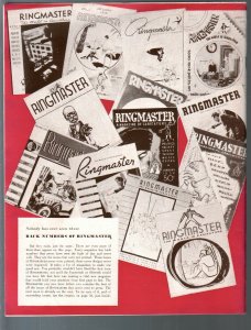 Ringmaster 5/1936-1st issue-caricatures of famous personalities-Chaplin-Hull=...