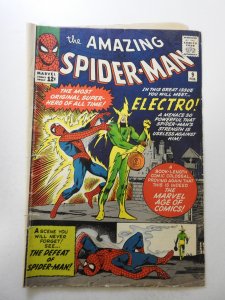The Amazing Spider-Man #9 (1964) GD/VG Condition First appearance of Electro!