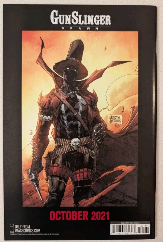 King Spawn #1 1:50 NM Capullo Sketch Incentive Variant Key Issue