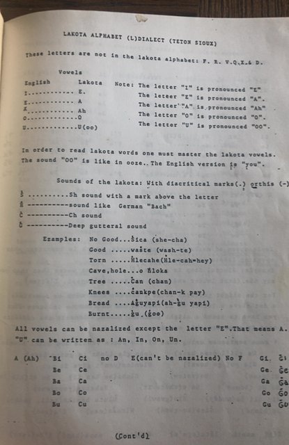 English – Lakota dictionary, 1989, Keith, 77p,ex-libr w/great binding