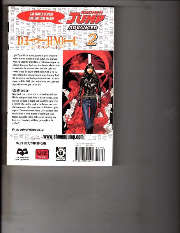 Death Note Vol. # 2 Shonen Jump Advanced Viz Media Manga Comic Book Anime AB1