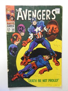 The Avengers #56 (1968) VG- Condition! 1 in tear front cover