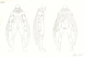 Vulture from Spider-Man 3 Figure Marvel Character Design art by Sean Chen 