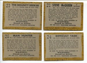 Wanted Dead or Alive Western TV Series Trading Card Set 1958-Steve McQueen