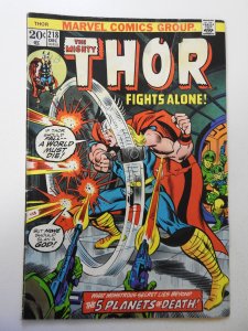 Thor #218 (1973) GD/VG Condition