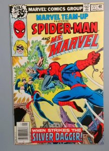 Marvel Team-Up #77, VF f Spider-Man and Ms. Marvel Marvel Comic1978