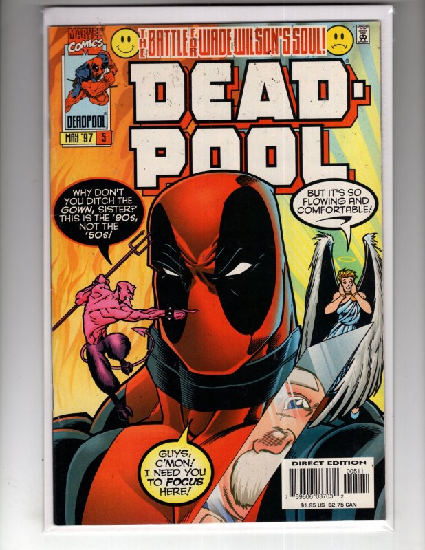 Deadpool #5 (1997)  1st Appearance of CRICKET & ROACH Modern MARVEL / ID#05