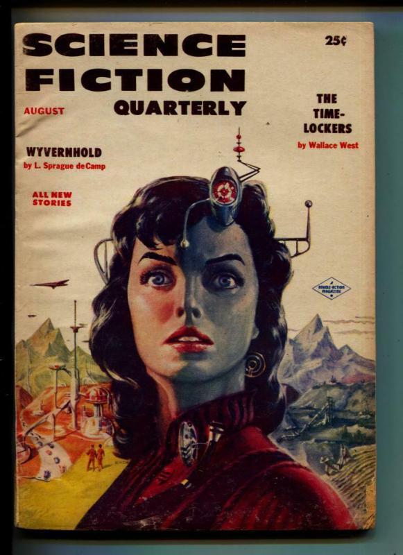 Science Fiction Quarterly-Pulp-8/1956-Mack Reynolds- Byce Walton