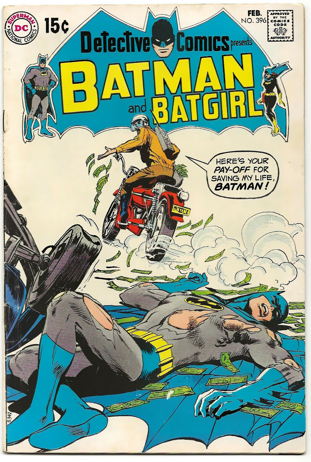 Detective Comics 396 (1970) Vintage NEAL ADAMS Bronze Age Batman