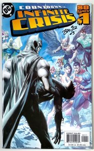 COUNTDOWN TO INFINITE CRISIS #1 HIM LEE COVER SIGNED MICHAEL BAIR W/COA.