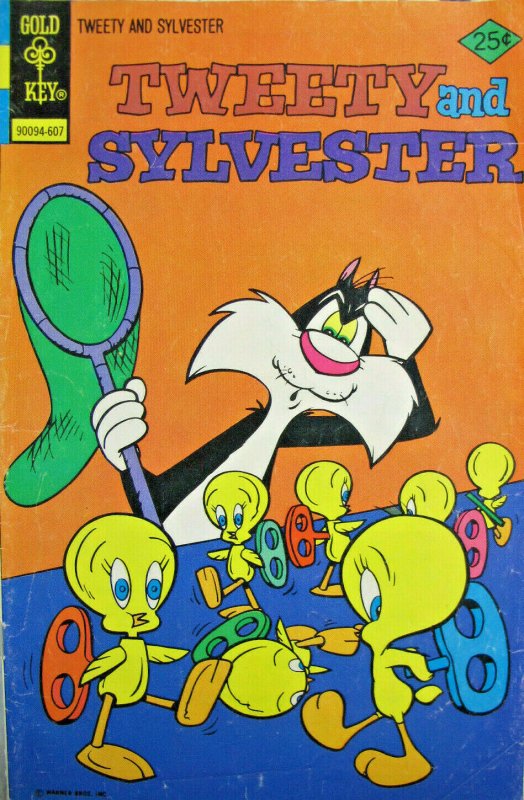 Tweety and Sylvester 59 Gold Key Comics Bronze Age 1976 FN Cartoon