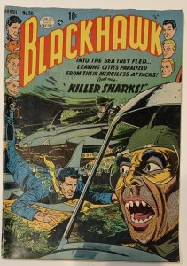 (1952) Original Golden Age BLACKHAWK #50! 1st KILLER SHARK!