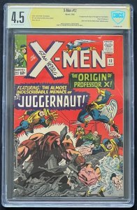 X-men #12 CBCS 4.5 signed Stan Goldberg Duke Caldwell Collection