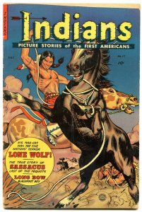 INDIANS  #17 1952-Long Bow Last issue-Golden Age Fiction House Western G+