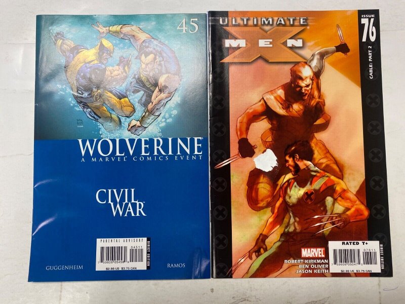 5 MARVEL comic books Wolverine Ultimate X-Men Thor ElfQuest X-Factor 61 KM38
