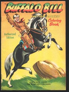 Buffalo Bill Action-Packed Coloring Book #1351  1949 - Abbott Pub. Co.  -FN -...