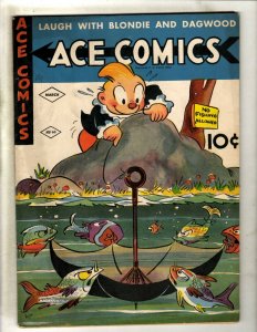 Ace Comics # 60 FN Golden Age Comic Book Blondie Phantom Jungle David McKay NE4