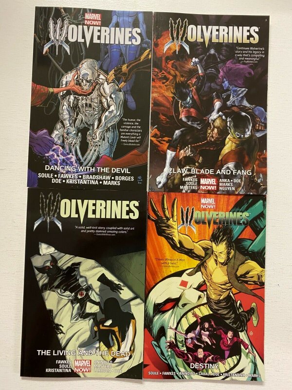 Wolverines set #1-4 Marvel 4 different books 8.0 VF (2015) 