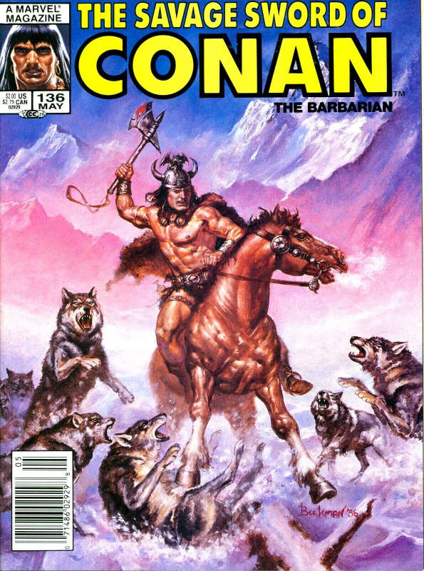 Savage Sword of Conan #136 Marvel Comics 1987 VF+