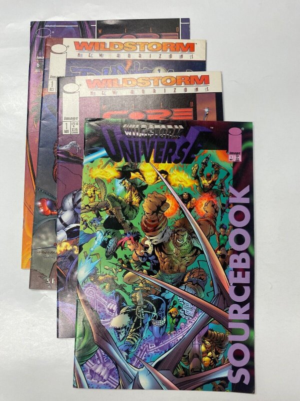 4 WILDSTORM comic books Wildcore #1 6 Phantom Guard #1 Sourcebook 39 KM7