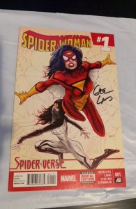 Spider-Woman #1 (2015) signed by artist Greg land