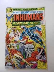 The Inhumans #4 (1976) FN condition subscription fold