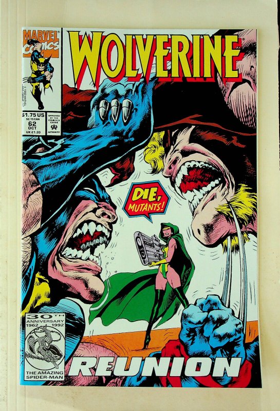 Wolverine #62 (Oct 1992, Marvel) - Near Mint