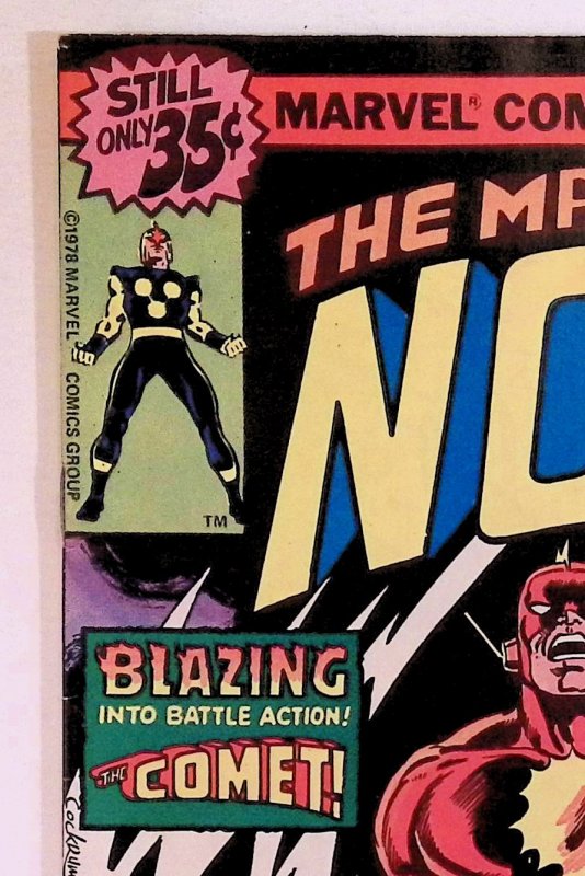 Nova 22 1st Appearance of The Comet Richard Rider Marvel Comics MCU