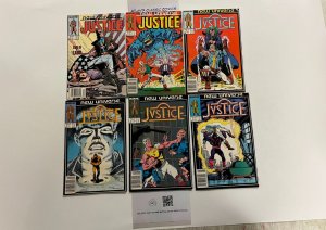 6 Justice Marvel Comics Books #8 9 10 11 13 14 New Universe 25 JW3