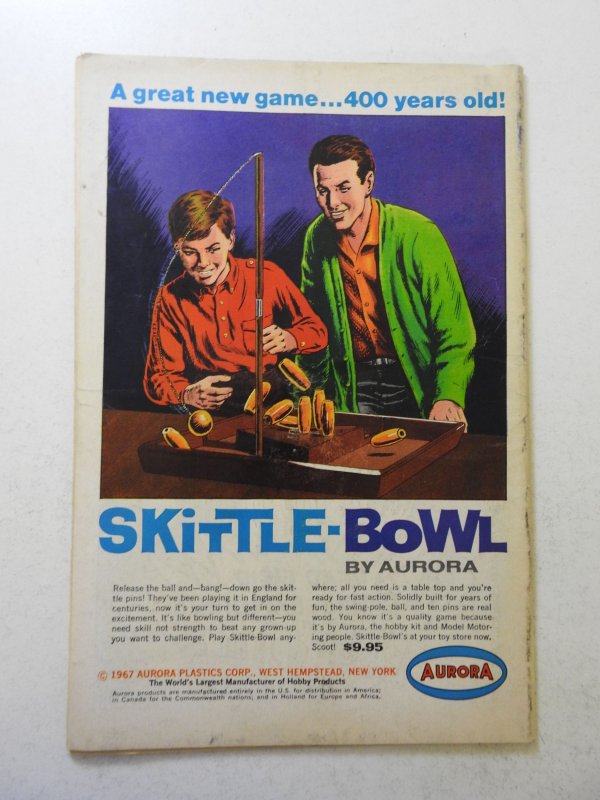 Challengers of the Unknown #59 (1968) VG Condition ink fc