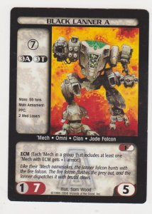 1998 Battletech Arsenal Card Black Lanner A