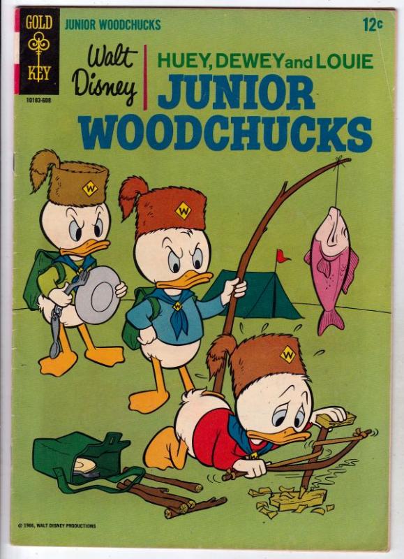 Huey Dewey and Louie Junior Woodchuks #1 (Aug-66) FN/VF Mid-High-Grade Huey D...