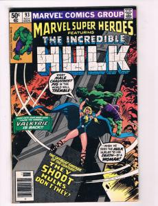Marvel Superheroes Feat The Incredible Hulk #93 NM Marvel Comic Book 1980 DE28