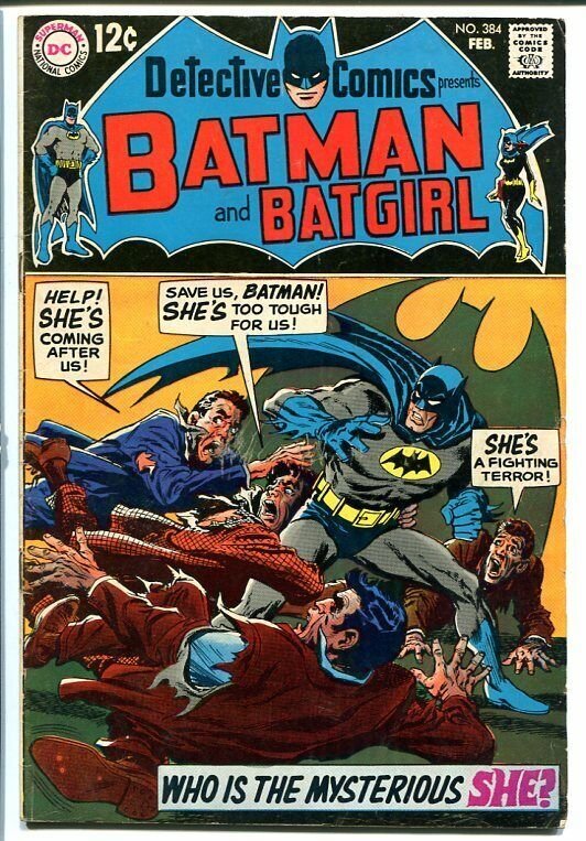 DETECTIVE COMICS #384 1969 BATMAN & ROBIN & BAT-GIRL! FN-