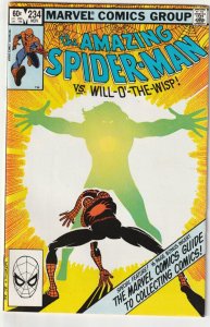 The Amazing Spider-Man # 234 VF/NM Marvel 1982 Will-O'-The-Wisp Appearance [T7]