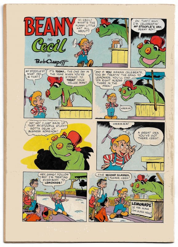 BEANY AND CECIL * Four Color #477 * 1953 • 36 Pgs of Great Jack Bradbury Art