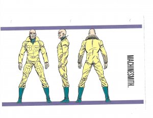 Official Handbook of the Marvel Universe Sheet- Machinesmith