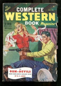 COMPLETE WESTERN PULP-1949-AUG-SPICY GOOD GIRL ART COVR VG