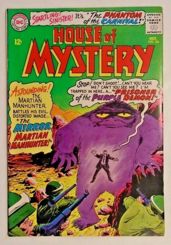 House Of Mystery DC Fn Martian Manhunter Comic Books Silver Age DC Comics Martian