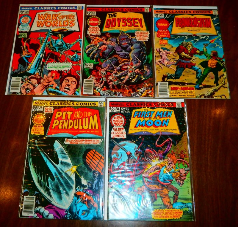 Marvel Classics Comics   #1,2,5-7,13,14,18,20,28,31 (set of 11)