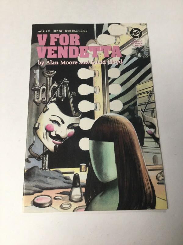 V For Vendetta Vol. 1 Nm Near Mint DC Comics 