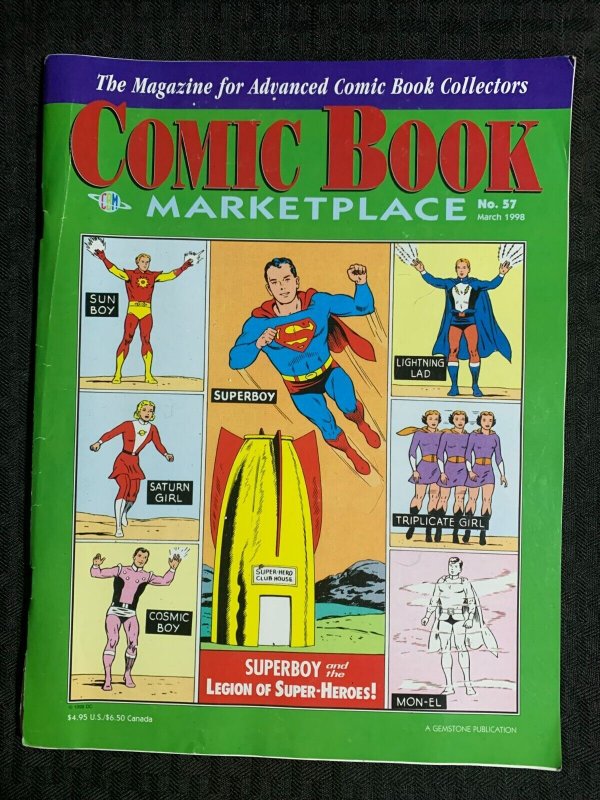 1998 COMIC BOOK MARKETPLACE Magazine #57 FN 6.0 Superboy Legion of Super-Heroes