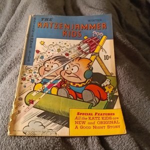 Katzenjammer Kids #3 Golden Age 1947-DAVID MCKAY-Fireworks  rocket sled cover